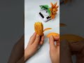 Orange flower#fruit craft#diy#decore#home decore #viralshort #craftideas #craft #trendingshorts