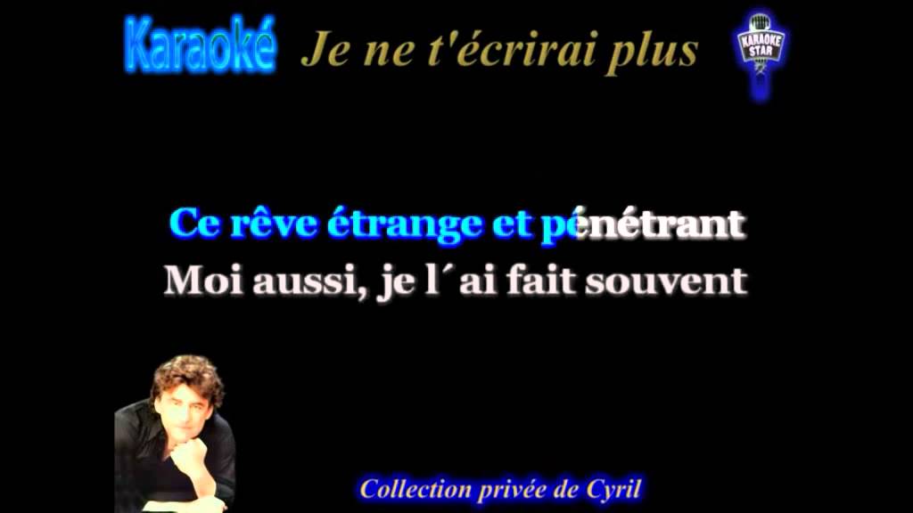 je ne t'ecrirai plus(claude BARZOTTI) chanté par Jean Jacques GUERIEIL
