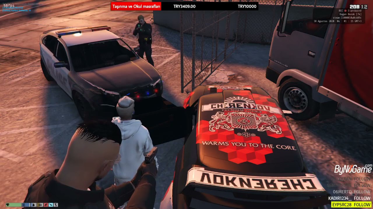 AJ POLİSTEN KAÇIŞ   EİGHTBORN RP GTA V EFSANE KAÇIŞ