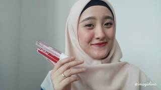 (Swatches and Review) Raiku Lip Cream dan Raiku Lip Oil by Imagidina