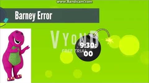 Barney Error 8 (READ DESCRIPTION)