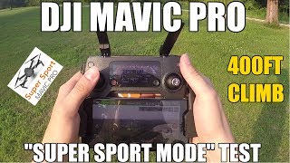 DJI Mavic Pro Jailbreak "Super Sport Mode"