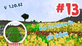 Minecraft BE | สร้างฟาร์ม 🌾ข้าว 🥕เเครอท 🥔มันฝรั่ง แบบอัตโนมัติ EP13