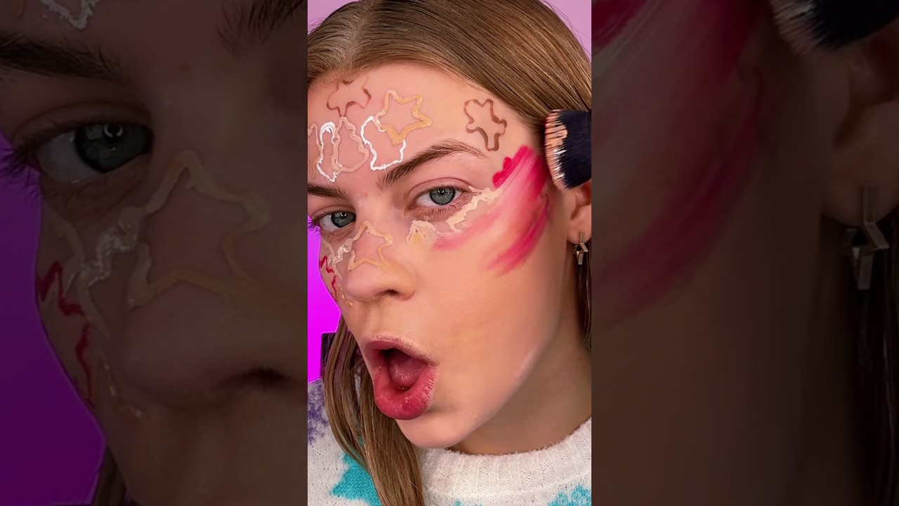 BLENDING CHRISTMAS COOKIE CUTTER MAKEUP! *Satisfying😌*