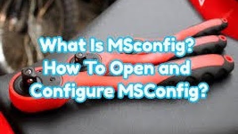 MSConfig in Windows-7/8/10