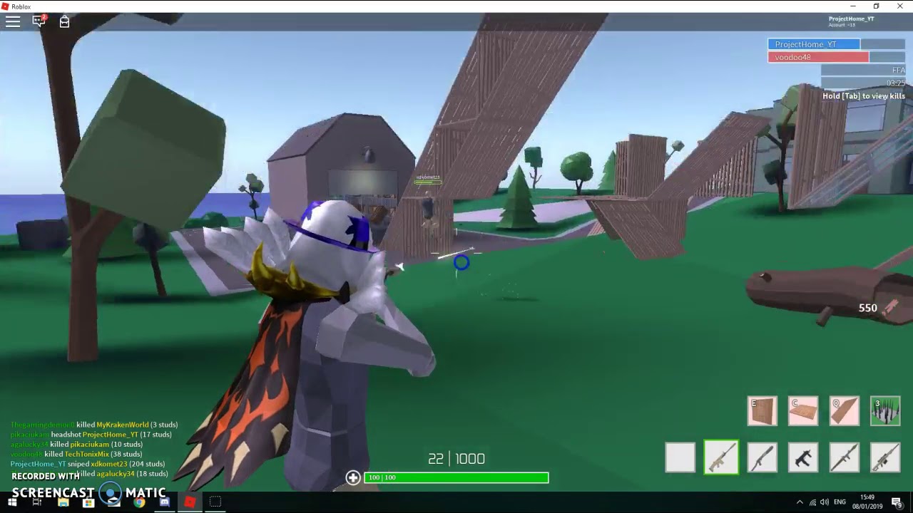Trying Shotguns in Strucid (ROBLOX)
