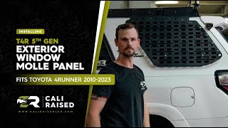 How To Install T4R 5th Gen Exterior Window Molle Panel For 2010-2024 Toyota 4Runner