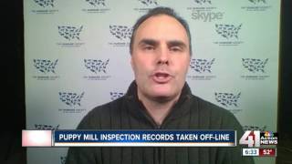 Puppy mill inspection records taken off-line