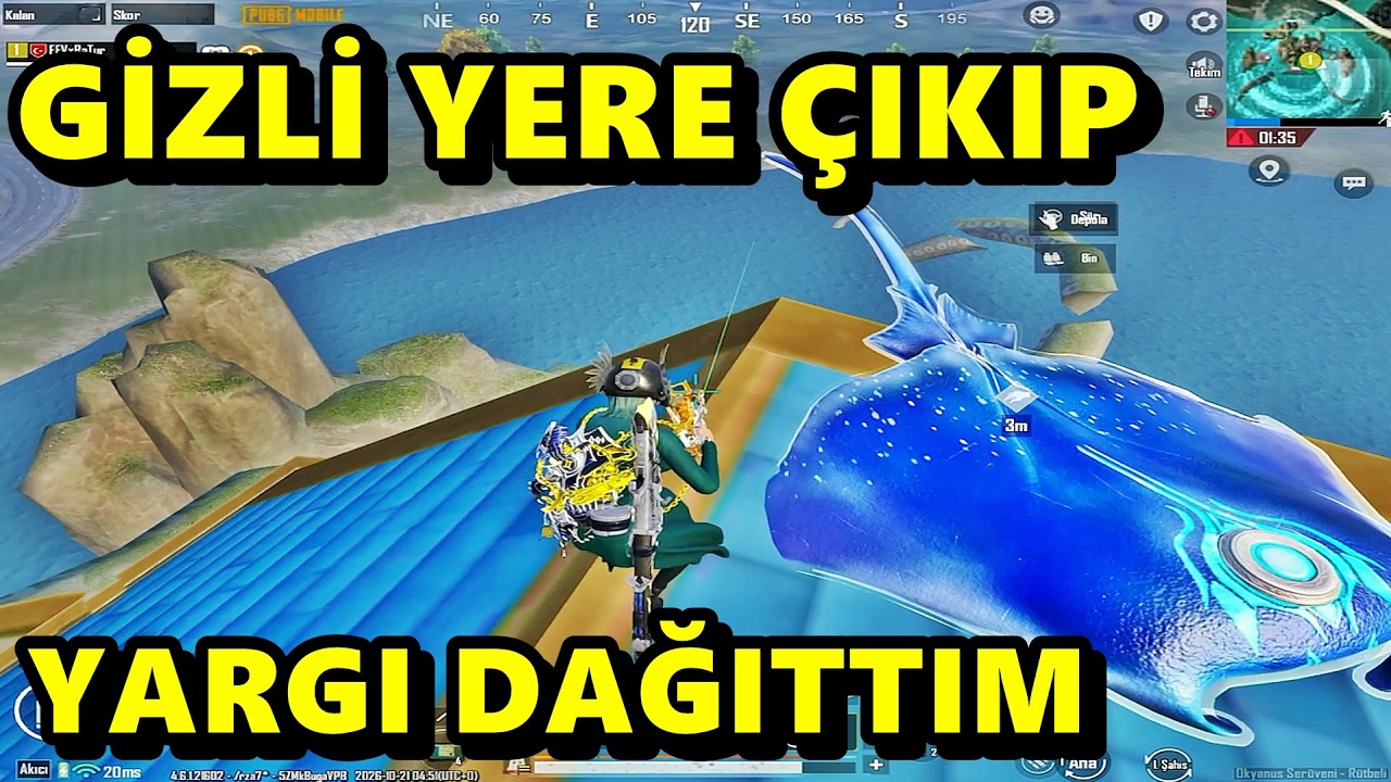 GİZLİ YERE ÇIKIP YARGI DAĞITTIM ! BATUR GAME SOLO SQUAD PUBG MOBİLE