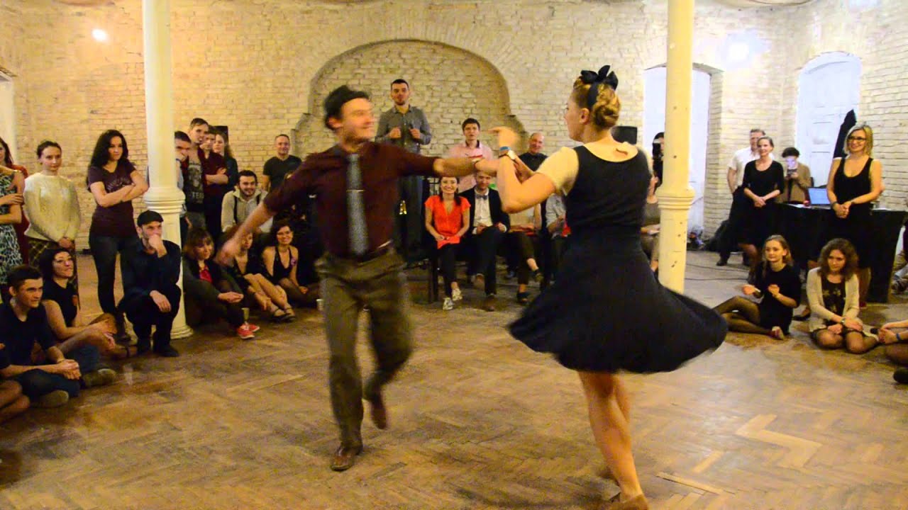 Lindy Hop Invitational Jack And Jill - Nika Fedorinchyk And Vitalii Kalinchyk 1st Song (KSDC 2016)