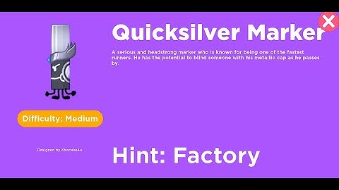 How to get Quicksilver Marker - Find The Markers