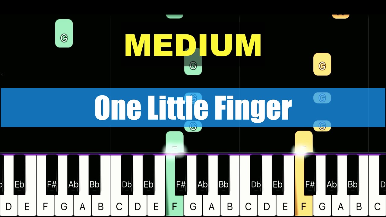 [Piano Tutorial] One Little Finger MEDIUM - YouTube