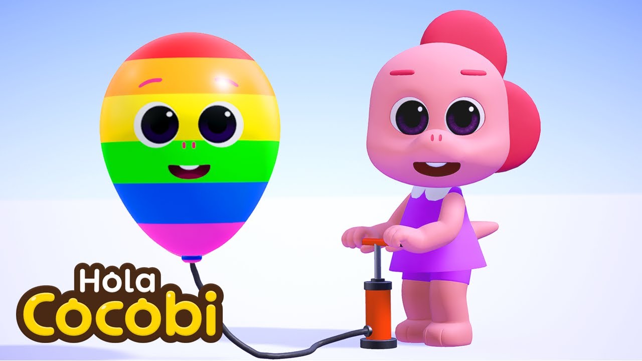 Aprende Colores Con Globos🌈Videos Educativos | Aprende Inglés | Hola Cocobi