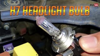 How to install H7 headlight bulb DIY replacement Opel Astra Zafira Vauxhall