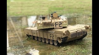 U.S. Army M1A2 Abrams Main Battle Tank Remote Control Scale Model Tank. (1/16 Scale  RC Tank)