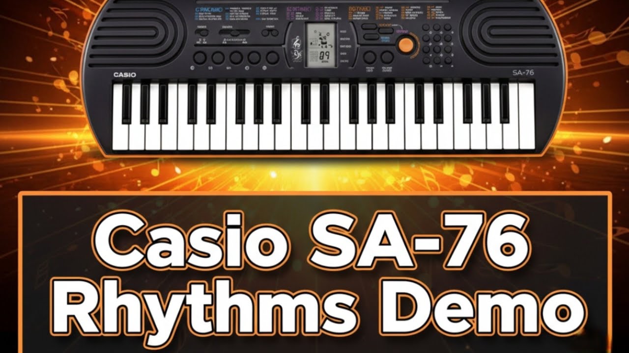 🎹 Casio SA-76 Rhythms Demo | All Built-in Beats & Styles