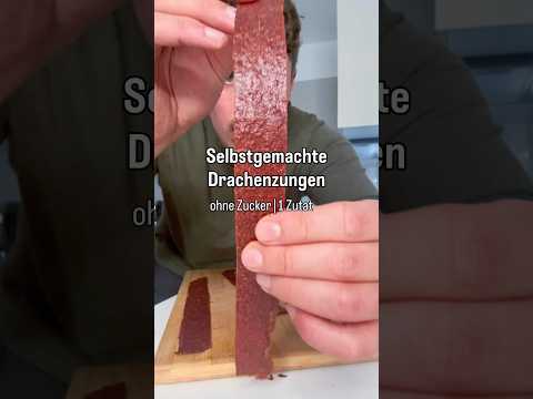 DRACHENZUNGEN SELBER MACHEN?! (1 Zutat ohne Zucker) #gesunderezepte #zuckerfrei #fy