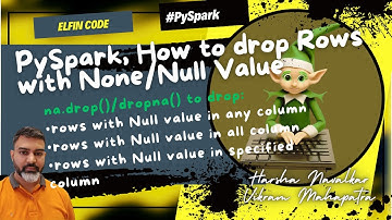 drop() Function in PySpark| na.drop() or dropna() | Python PySpark Tutorial Part31 | Python Tutorial