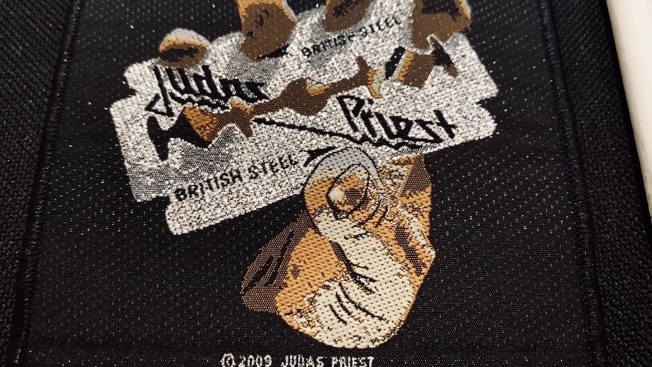 JUDAS PRIEST "BRITISH STEEL" ALBUM COVER PATCH | HEAVY METAL OFFICIAL BAND MERCH