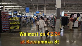 4K Walmart at Keeaumoku St on 24 in Honolulu Oahu Hawaii