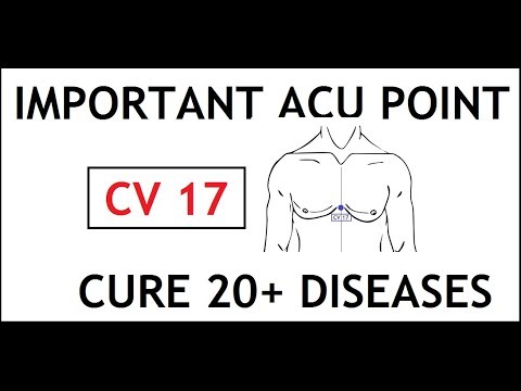 Important Acupressure Point CV 17 | Location | Cure 20+ Diseases - YouTube
