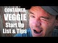 Container Gardening for Beginners Start Up List