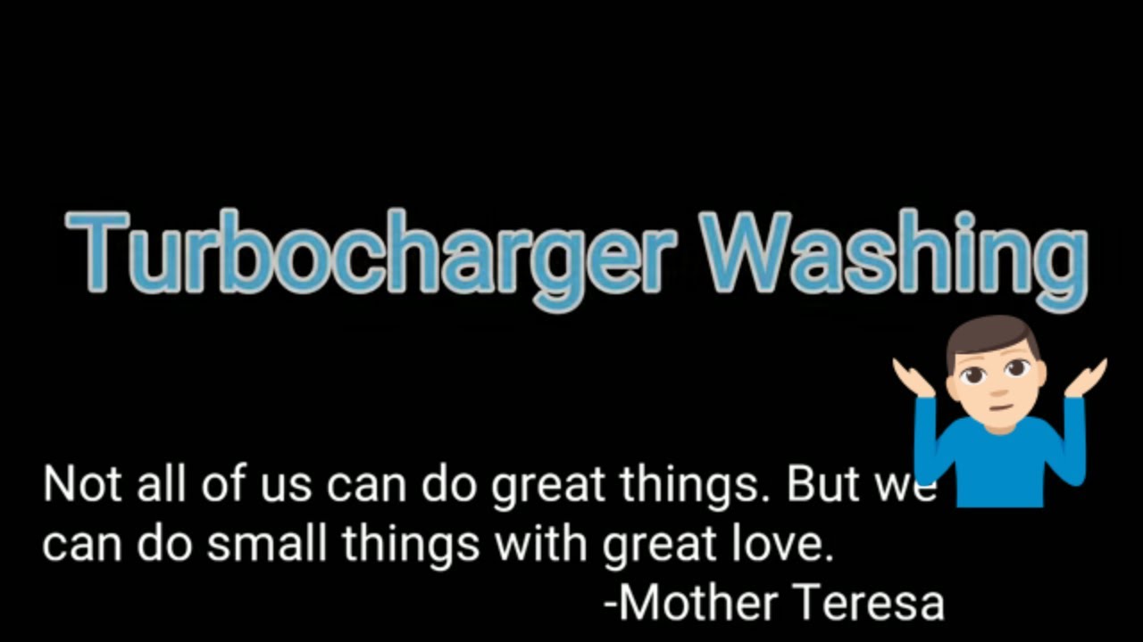 How Turbocharger Washing is done? Grit washing, Water washing YouTube
