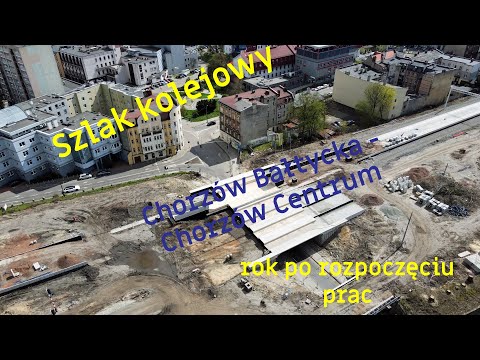 Szlak kolejowy 4K- Chorzów Bałtycka - Chorzów Centrum- prawie rok później