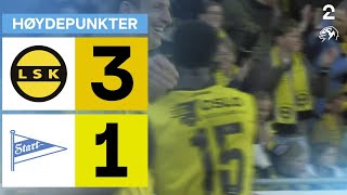 Lillestrøm 3 - 1 Start - Høydepunkter