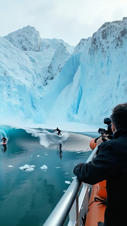 Download lagu 🌊Glacier Tsunami Surfing in Alaska