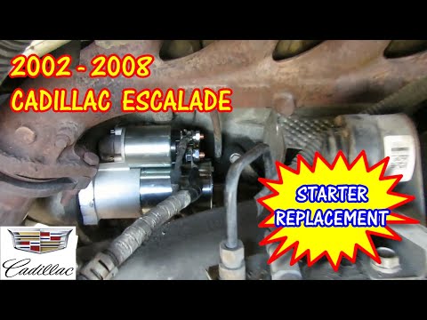 2002-2008 Cadillac Escalade – Starter Replacement – How To Replace The Starter #escalade