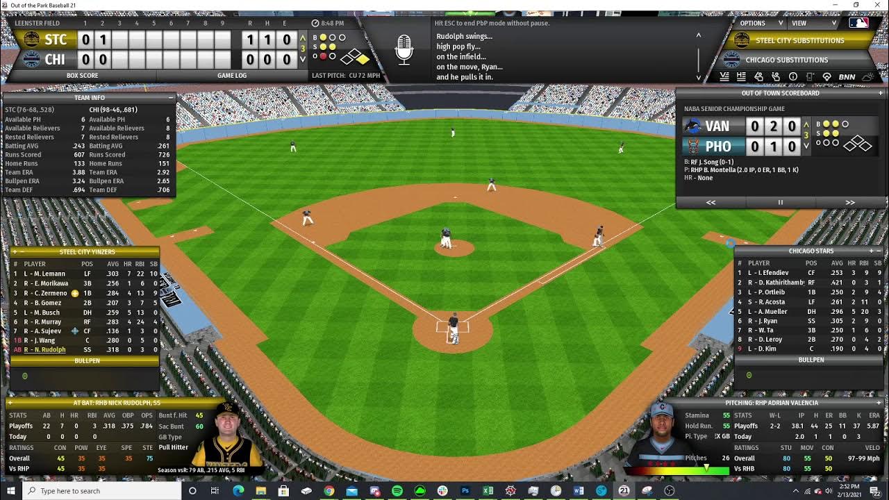 OOTP Fictional League NABA World Series Game 5 and Promotion Relegation