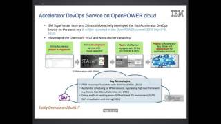 Cognitive Computing System on the OpenStack based OpenPOWER Cloud (SuperVessel)