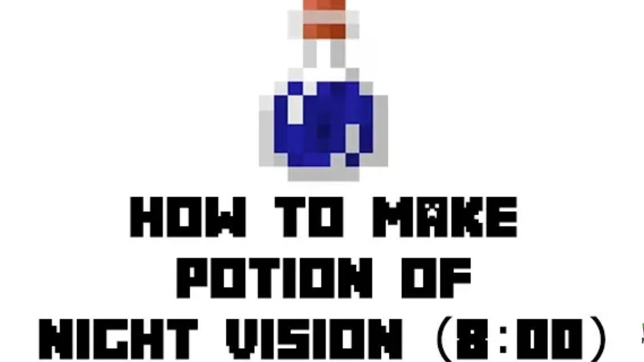 How to make potion of night vision in minecraft YouTube
