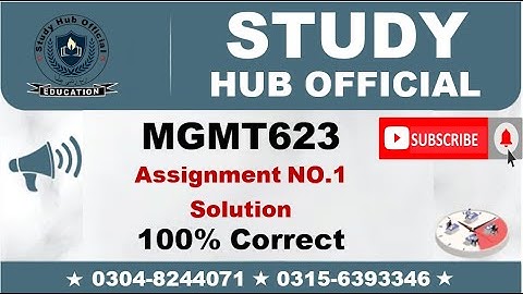 MGMT623 Assignment 1 Solution Fall 2022, MGMT623 Assignment 1 solution 2022 MGMT623 assig 1 solution