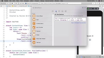 1H pour créer un jeu iPhone avec SwiftUI - Détecter les clics de l