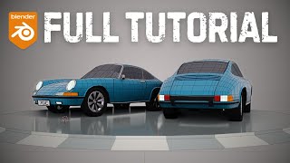 Modeling 3D LOW POLY car in blender  FULL TUTORIAL