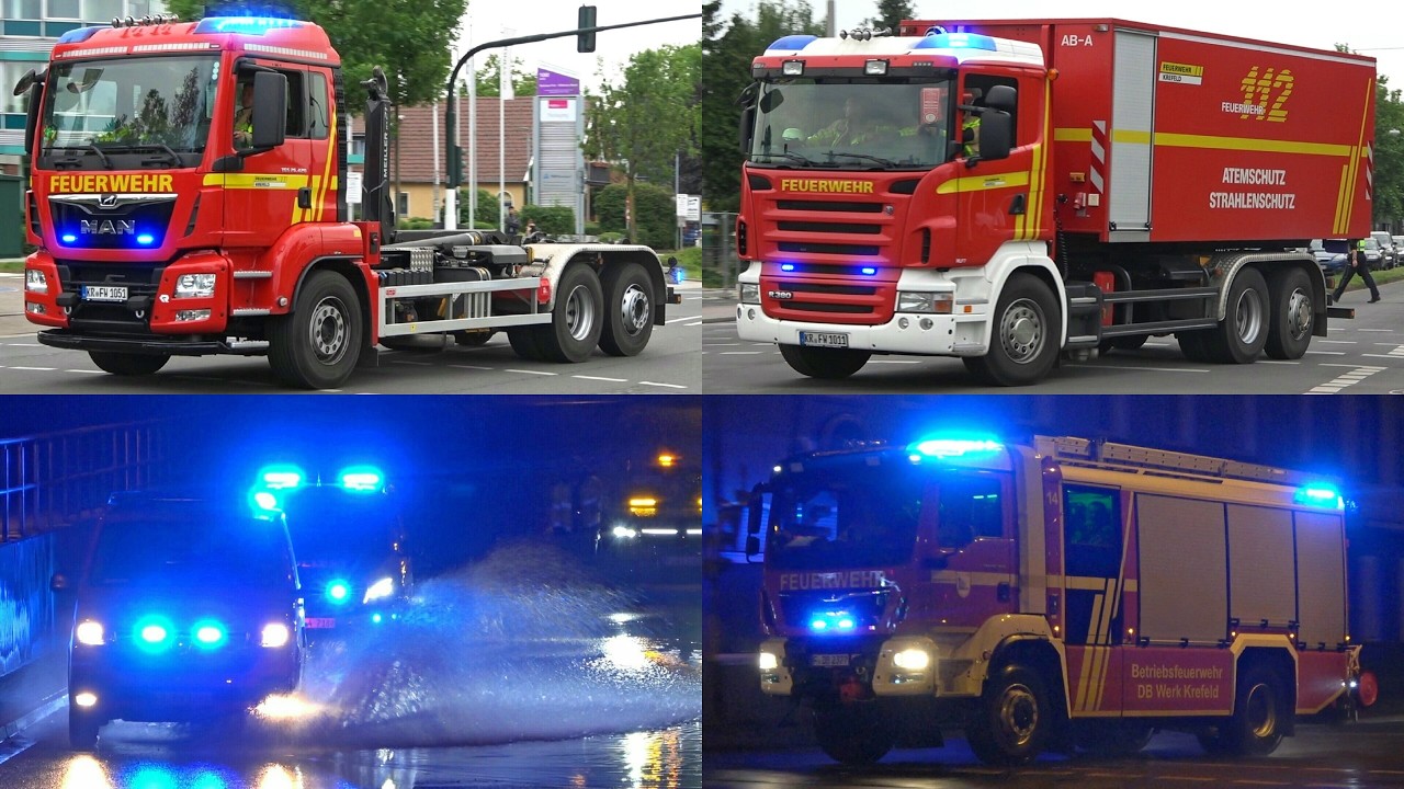 [GROẞBRAND & ZERSTÖRUNG nach UNWETTER!] AUSNAHMEZUSTAND in KREFELD - Viele Einsatzfahrten