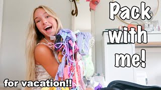 pack with me for a week beach trip!