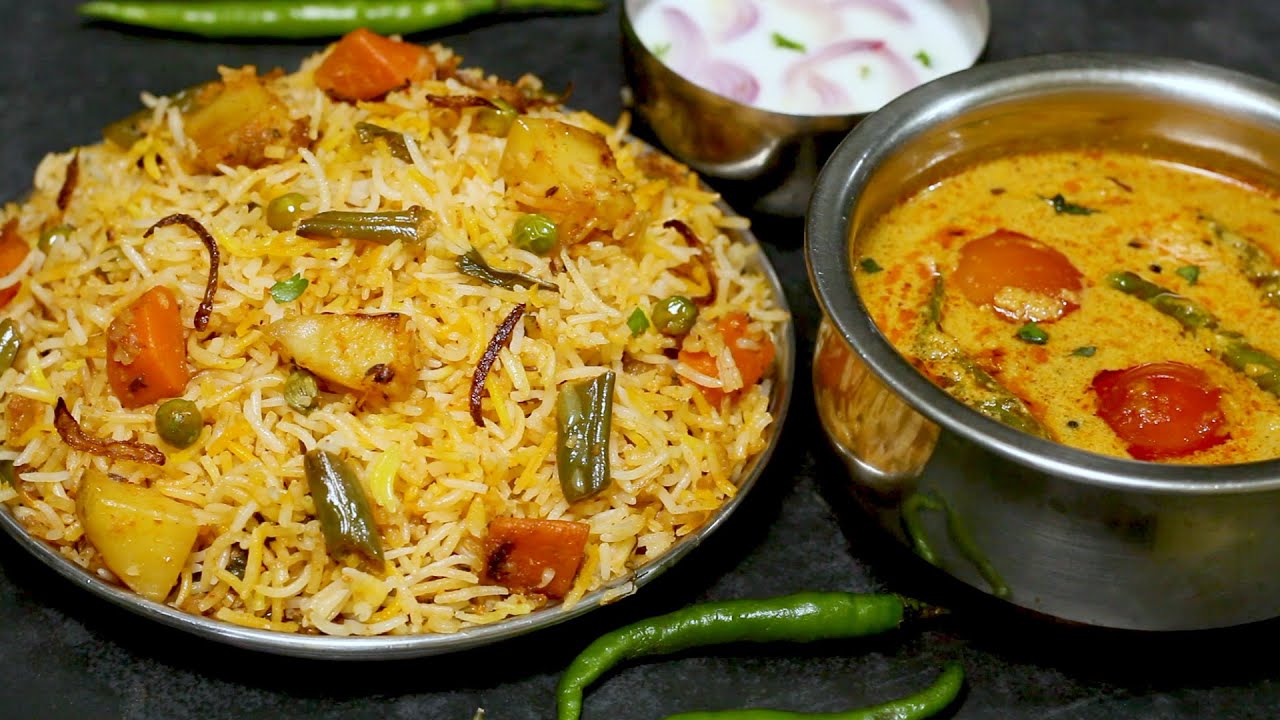 ఇంటికి చుట్టాలు వస్తే వెజ్ దమ్ బిర్యానీ అందులోకి గ్రేవీ రుచిగా ఇలా చేయండి కామినేషన్ సూపర్ గ  ఉంటుంది