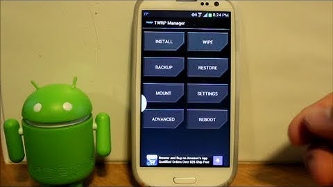 How to use Twrp Manager app on the Galaxy S3 to back up & install Bonestock Rom