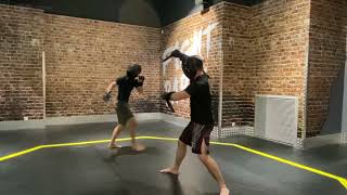 Sparring Lajolo Knife Fencing (Yohann Serre)