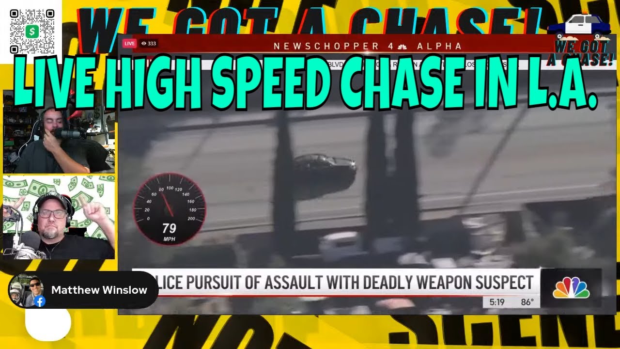 LIVE POLICE CHASE NOW IN L.A. - YouTube