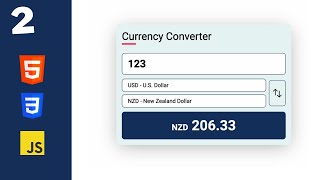 How To Build A Currency Converter Using HTML, CSS & JavaScript (Part 2) screenshot 4