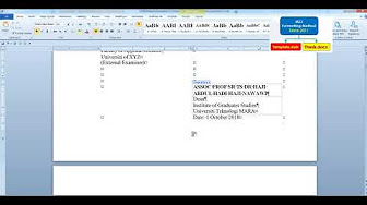 UiTM IPSis Formatting Template  YouTube