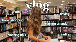 vlog: book shopping, running errands, clothing haul, & more