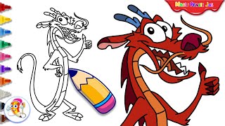 How to draw Mushu from Disney's Mulan