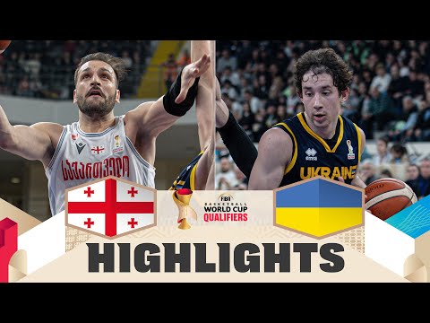 Georgia 🇬🇪 v Ukraine 🇺🇦 | Highlights | FIBA Basketball World Cup 2027 European Qualifiers