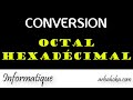 Convertir un nombre octal en hexadcimal