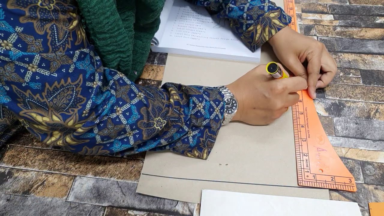 Senang ja buat pola baju kanak2..